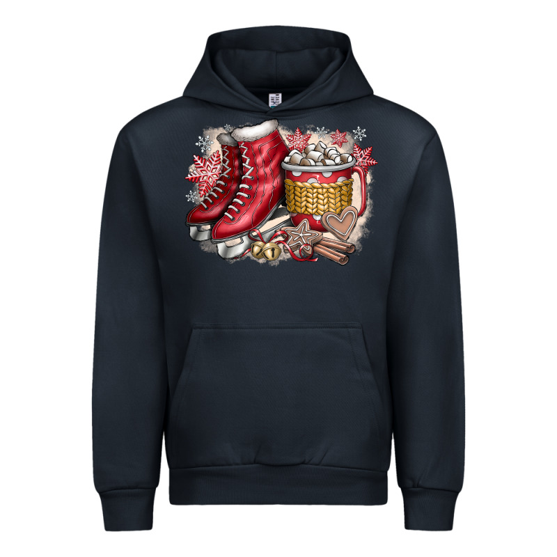 Christmas Ice Skating Urban Hoodie by CowhideDigitalArt | Teevron