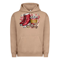 Pigment Burro Christmas Ice Skating Urban Hoodie - CowhideDigitalArt