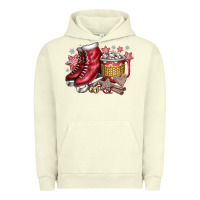 Pigment Pistachio Christmas Ice Skating Urban Hoodie - CowhideDigitalArt