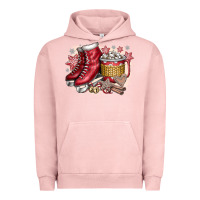 Pigment Salmon Christmas Ice Skating Urban Hoodie - CowhideDigitalArt