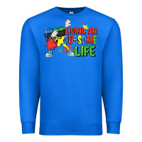 True Royal Living an au-some life Autism Awareness Day Premium Sweatshirt - FaDigitalArtStudio