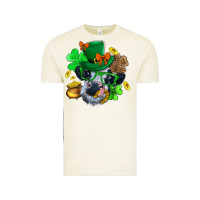St. Patrick Cow Clover Vintage Tee | Teevron
