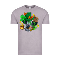 Vintage Zinc St. Patrick Cow Clover Vintage Tee - BundleAndBundleShop