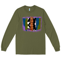 Army Green Purple Glitter Western Farm Life Brush Strokes Long Sleeve Tee - Bettercallsaul