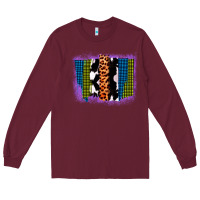 Burgundy Purple Glitter Western Farm Life Brush Strokes Long Sleeve Tee - Bettercallsaul