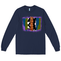 Navy Purple Glitter Western Farm Life Brush Strokes Long Sleeve Tee - Bettercallsaul