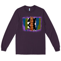 Plum Purple Glitter Western Farm Life Brush Strokes Long Sleeve Tee - Bettercallsaul