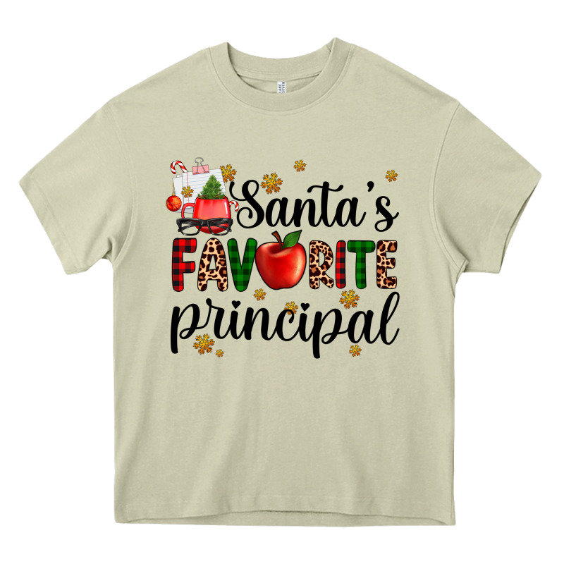 Santa's Favorite Principal Heavy Core Tee by AdoDesignShop | Teevron