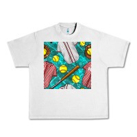 Lunar Rock softball uniform glove and bat with field seamless pattern Urban Heavy Tee - BundleAndBundleShop
