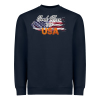 Navy God Bless The USA Heavyweight Sweatshirt - Bettercallsaul