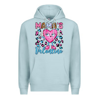 Blue Mist mama's valentine olivia Premium Hoodie - OliviaCreatesArt