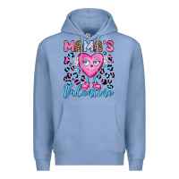 Colony Blue mama's valentine olivia Premium Hoodie - OliviaCreatesArt