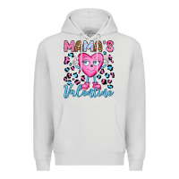 Dove Grey mama's valentine olivia Premium Hoodie - OliviaCreatesArt
