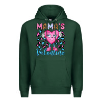 Sports Green mama's valentine olivia Premium Hoodie - OliviaCreatesArt