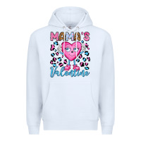 White mama's valentine olivia Premium Hoodie - OliviaCreatesArt