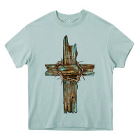 Arona cross with thorn Heavy Core Tee - BarkalooDesign