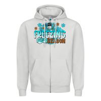 Dove Grey freezing season Zipper Hoodie - CowGirlArtShop