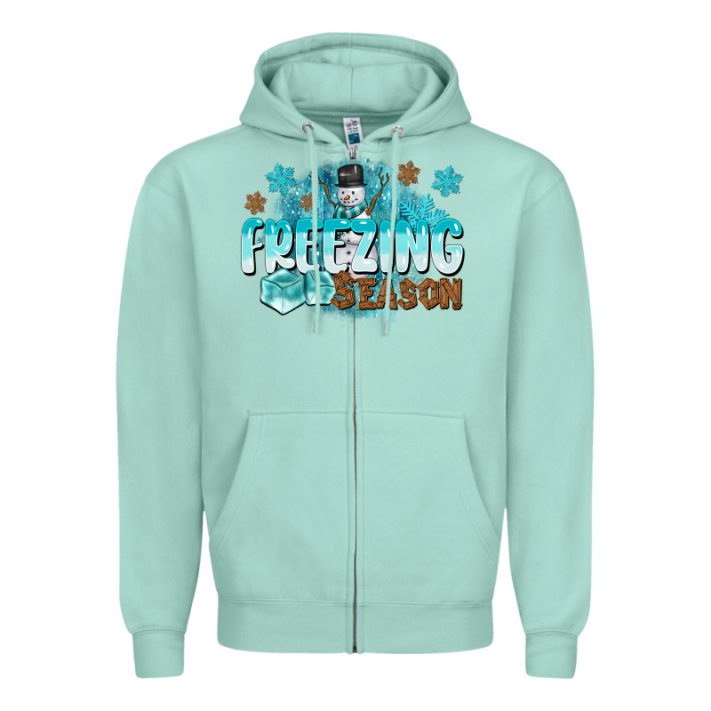 Freezing Season Zipper Hoodie by CowGirlArtShop | Teevron