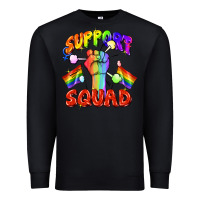 Black support squad pride Premium Sweatshirt - FaDigitalArtStudio