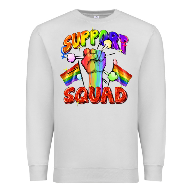 Support Squad Pride Premium Sweatshirt by FaDigitalArtStudio | Teevron