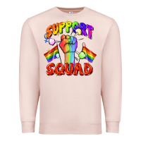 Pale Pink support squad pride Premium Sweatshirt - FaDigitalArtStudio
