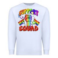 White support squad pride Premium Sweatshirt - FaDigitalArtStudio
