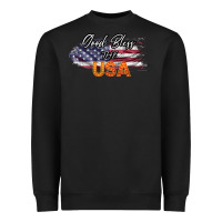Black God Bless The USA Heavyweight Sweatshirt - Bettercallsaul