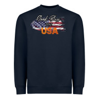 Navy God Bless The USA Heavyweight Sweatshirt - Bettercallsaul