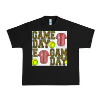 Black softball uniform game day seamless pattern Urban Heavy Tee - BundleAndBundleShop