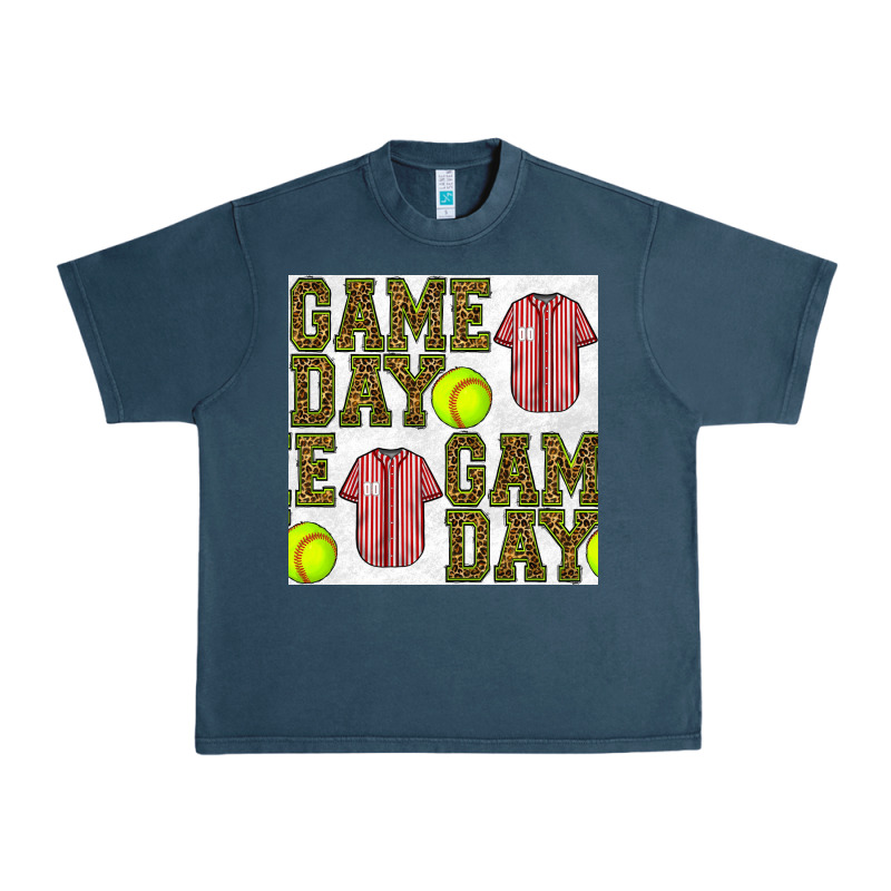 Softball Uniform Game Day Seamless Pattern Urban Heavy Tee by BundleAndBundleShop | Teevron