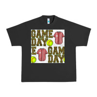 Pigment Black softball uniform game day seamless pattern Urban Heavy Tee - BundleAndBundleShop