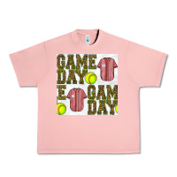 Salmon softball uniform game day seamless pattern Urban Heavy Tee - BundleAndBundleShop
