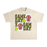 Sandshell softball uniform game day seamless pattern Urban Heavy Tee - BundleAndBundleShop