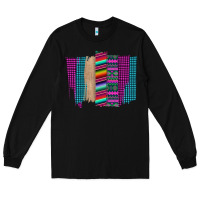 Black Western Farm Life Serape Brush Stroke Long Sleeve Tee - Bettercallsaul