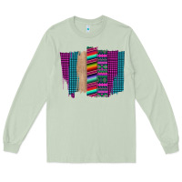 Western Farm Life Serape Brush Stroke Long Sleeve Tee | Teevron