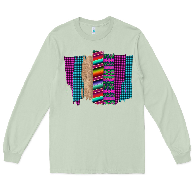 Western Farm Life Serape Brush Stroke Long Sleeve Tee by Bettercallsaul | Teevron