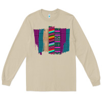 Mushroom Western Farm Life Serape Brush Stroke Long Sleeve Tee - Bettercallsaul