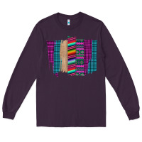 Plum Western Farm Life Serape Brush Stroke Long Sleeve Tee - Bettercallsaul