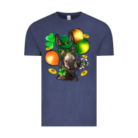 Vintage Denim St. Patricks Clovers With Donkey Vintage Tee - BundleAndBundleShop