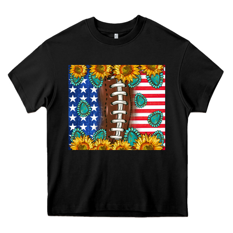 American Football And America Heavy Core Tee by NancyCooperArtShop | Teevron