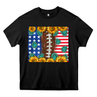 Black American football and america Heavy Core Tee - NancyCooperArtShop
