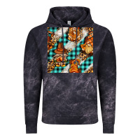 Cloud Black thanksgiving gnomies with leopard and tartan seamless pattern bbs Vintage Hoodie - BundleAndBundleShop