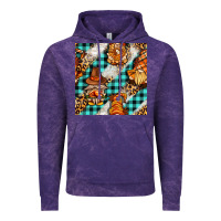 Cloud Purple thanksgiving gnomies with leopard and tartan seamless pattern bbs Vintage Hoodie - BundleAndBundleShop