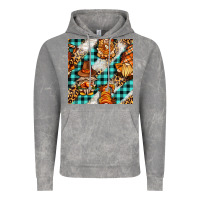 Thanksgiving Gnomies With Leopard And Tartan Seamless Pattern Bbs Vintage Hoodie | Teevron