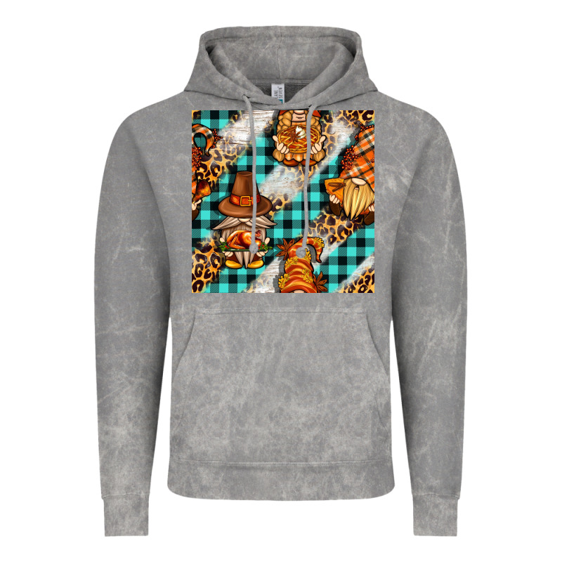 Thanksgiving Gnomies With Leopard And Tartan Seamless Pattern Bbs Vintage Hoodie by BundleAndBundleShop | Teevron