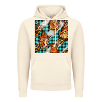 Vintage Artic thanksgiving gnomies with leopard and tartan seamless pattern bbs Vintage Hoodie - BundleAndBundleShop