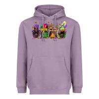 Lavender Mardi Gras afro gnomies Heavyweight Hoodie - FaDigitalArtStudio