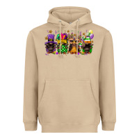 Mushroom Mardi Gras afro gnomies Heavyweight Hoodie - FaDigitalArtStudio