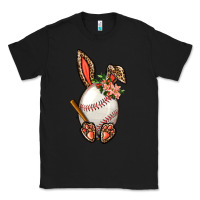 Black Baseball Easter Bunny Classic Tee - BundleAndBundleShop
