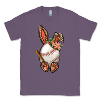 Lavender Baseball Easter Bunny Classic Tee - BundleAndBundleShop
